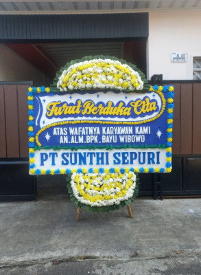 Papan Bunga Duka di Kotasari